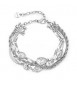 Bracciale multifilo Gioielli Brosway Symphonia in acciaio e cristalli bianchi BYM210