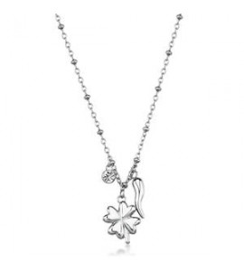 Collana Gioielli Brosway Chakra in acciaio con quadrifoglio BHKN185