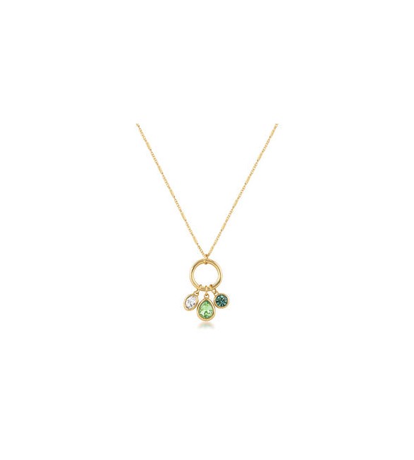 Collana Gioielli Brosway Symphonia in acciaio dorato e cristalli bianchi bym200