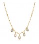 Collana Gioielli Brosway Symphonia in acciaio dorato e cristalli bianchi bym202