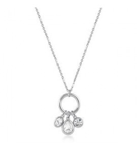 Collana Gioielli Brosway Symphonia in acciaio e cristalli bianchi bym199