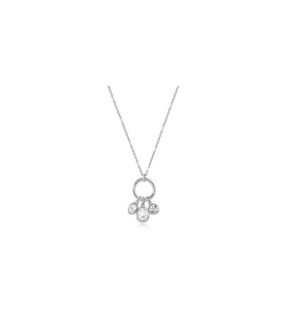 Collana Gioielli Brosway Symphonia in acciaio e cristalli bianchi bym199