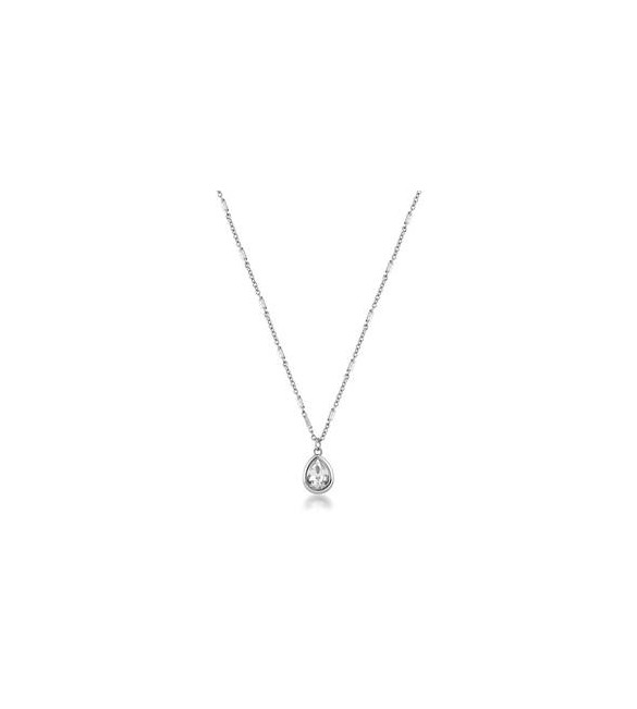 Collana Gioielli Brosway Symphonia in acciaio e cristallo bianco bym197