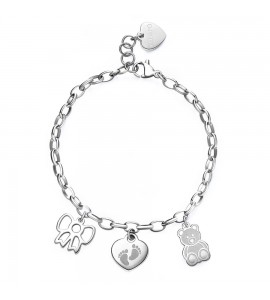 Bracciale Donna Gioielli Sagapò Happy in acciaio Bambino shar15