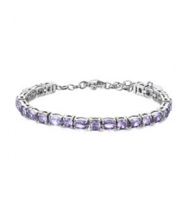 Bracciale Gioielli Brosway Dreaming in acciaio con cubic zirconia ametista BIG20