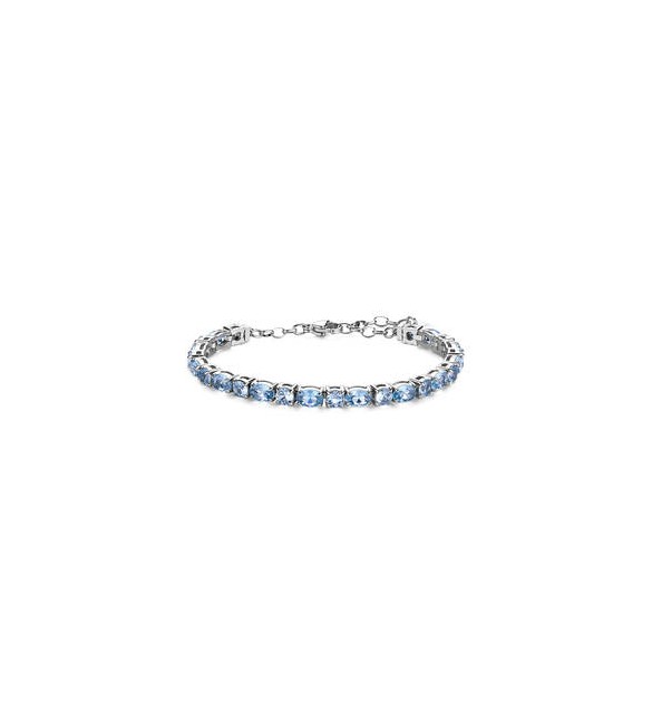 Bracciale Gioielli Brosway Dreaming in acciaio con cubic zirconia azzurro BIG19
