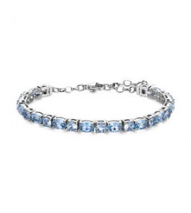 Bracciale Gioielli Brosway Dreaming in acciaio con cubic zirconia azzurro BIG19