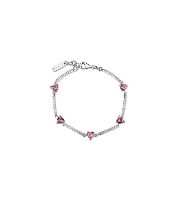Bracciale Donna Gioielli Fancy by Brosway in argento zircone cuore vintage rose FTP07