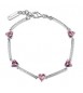 Bracciale Donna Gioielli Fancy by Brosway in argento zircone cuore vintage rose FTP07