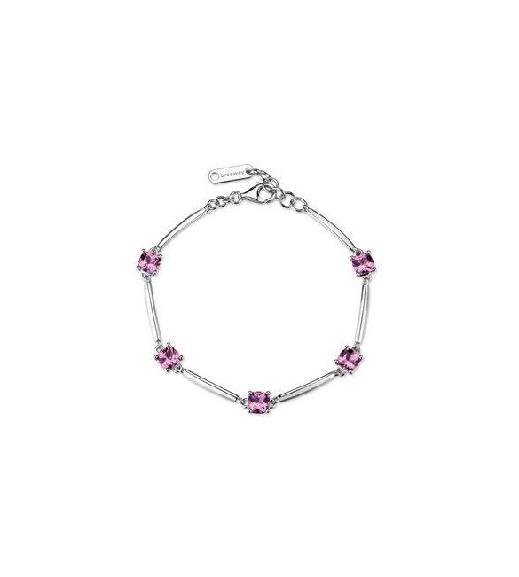 Bracciale Donna Gioielli Fancy by Brosway in argento zircone cushion vintage rose FTP06