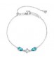 Bracciale Donna Gioielli Fancy by Brosway in argento zircone goccia blu verde FAG05