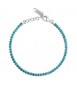 Bracciale Tennis Gioielli Fancy by Brosway in argento zircone blu verde FAG07