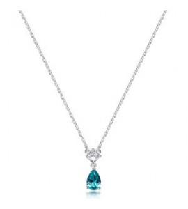 Collana Gioielli Fancy by Brosway in argento zircone forma goccia blu verde FAG03