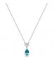 Collana Gioielli Fancy by Brosway in argento zircone forma goccia blu verde FAG03