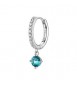 Mono Orecchino cerchietto Gioielli Fancy by Brosway in argento zircone blu verde mm 25 FAG12
