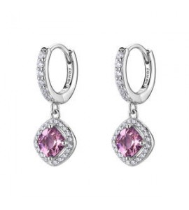 Orecchini cerchietto Gioielli Fancy by Brosway in argento zircone vintage rose FTP15