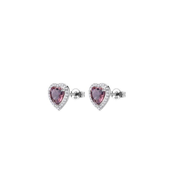Orecchini Donna Gioielli Fancy by Brosway in argento cuore zircone vintage rose FTP24