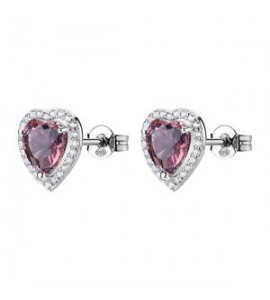 Orecchini Donna Gioielli Fancy by Brosway in argento cuore zircone vintage rose FTP24