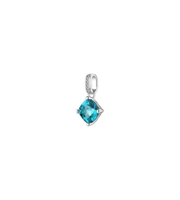 Pendente Gioielli Fancy by Brosway in argento zircone cushion blu verde FAG02