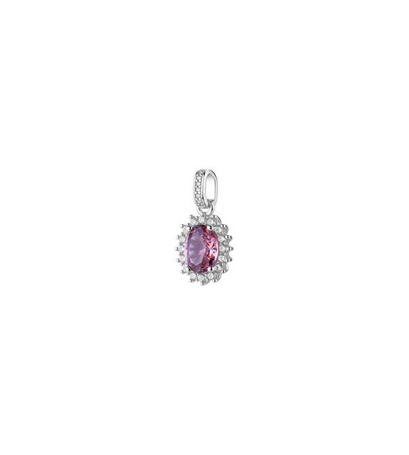 Pendente Kate Gioielli Fancy by Brosway in argento zircone ovale vintage rose FTP01