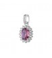 Pendente Kate Gioielli Fancy by Brosway in argento zircone ovale vintage rose FTP01
