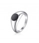 Anello Gioielli Sagapò Ripple in acciaio sigillo misura 12 srp36z