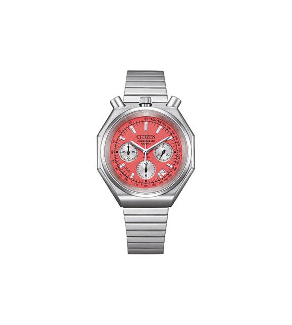 Orologio Cronografo Uomo Citizen Eco Drive AQ Tsuno rosso an3700-89z