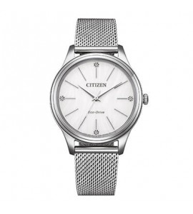 Orologio Solo Tempo Donna Citizen Eco Drive madreperla em1220-82a