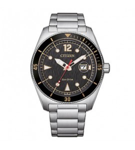 Orologio Solo Tempo Uomo Citizen Eco Drive Marine nero aw1888-53e