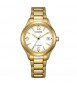 Orologio Solo Tempo Donna Citizen Eco Drive dorato bianco fe6122-64a