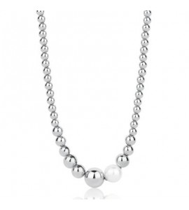 Collana Donna Gioielli Brosway Perfect in acciaio con perla di conchiglia bpc01