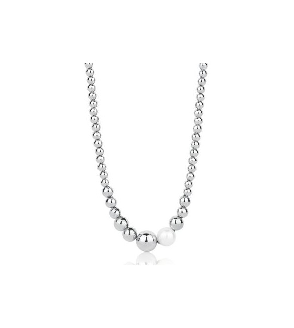 Collana Donna Gioielli Brosway Perfect in acciaio con perla di conchiglia bpc01