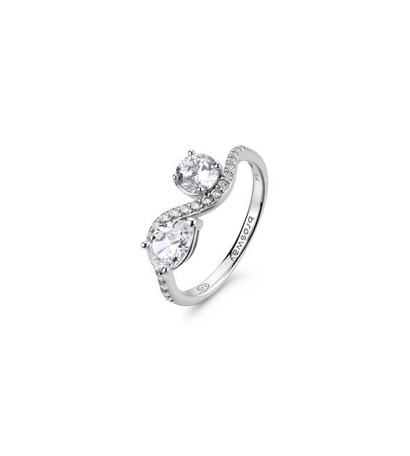 Anello Gioielli Fancy by Brosway in argento zircone goccia bianco misura 14 FIW186C