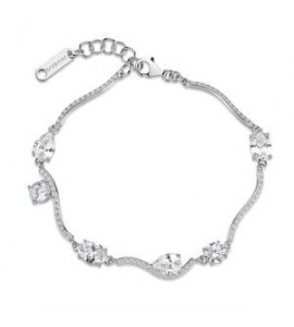 Bracciale Donna Gioielli Fancy by Brosway in argento zircone goccia bianco FIW183