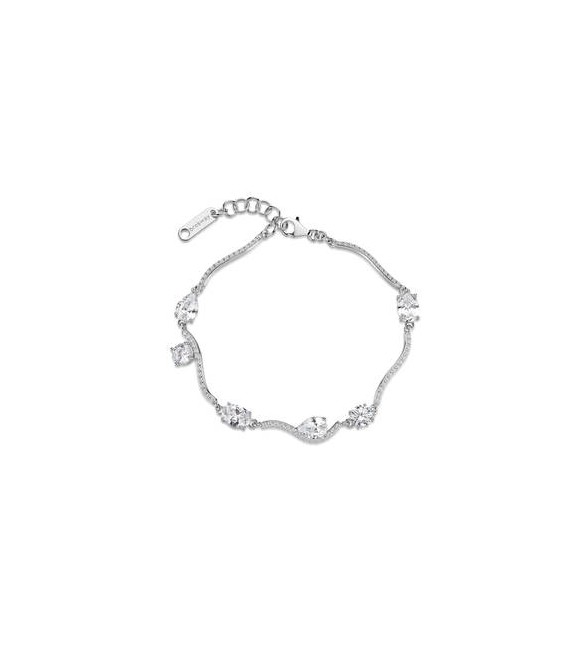Bracciale Donna Gioielli Fancy by Brosway in argento zircone goccia bianco FIW183