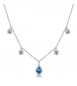 Collana Gioielli Fancy by Brosway in argento zirconi forma round e goccia azzurro FCL133