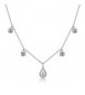Collana Gioielli Fancy by Brosway in argento zirconi forma round e goccia bianco FIW181
