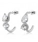 Orecchini cerchietto Donna Gioielli Fancy by Brosway in argento zircone goccia bianco FIW185