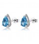 Orecchini Donna Gioielli Fancy by Brosway in argento goccia zircone azzurro FCL136