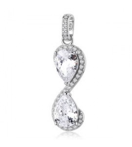 Pendente Gioielli Fancy by Brosway in argento zircone goccia bianco FIW180