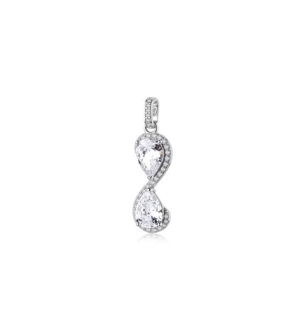 Pendente Gioielli Fancy by Brosway in argento zircone goccia bianco FIW180