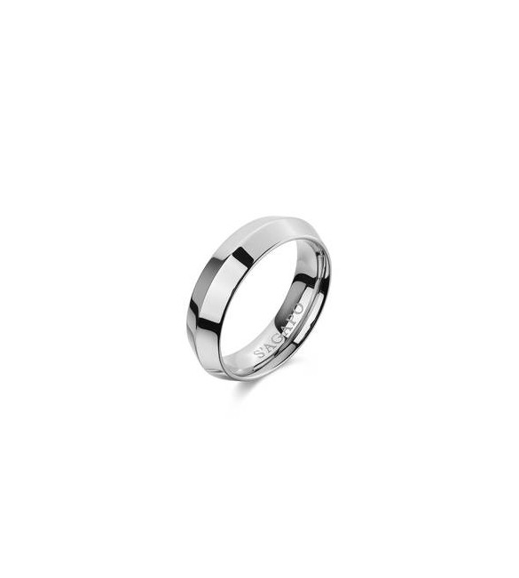 Anello Gioielli S\'Agapò Bound in acciaio misura 21 sbd31b