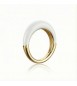 Anello Gioielli Sagapò Madame in acciaio smalto bianco misura 14 SDM32C