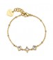 Bracciale Gioielli Sagapò Luce in acciaio dorato con cristalli sce53