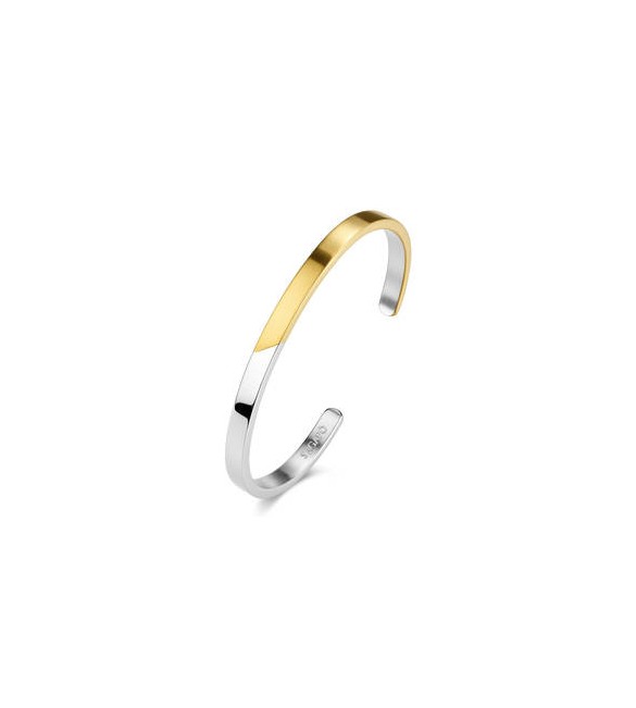 Bracciale rigido Gioielli S\'Agapò Bound in acciaio bicolore satinato mm 65 sbd19b