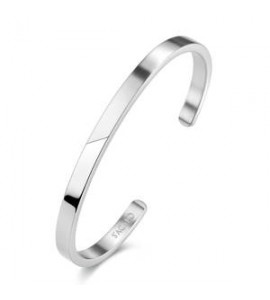 Bracciale rigido Gioielli S\'Agapò Bound in acciaio satinato mm 65 sbd18b