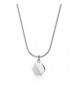 Collana Gioielli S\'Agapò Bound in acciaio piastra centrale satinata sbd03