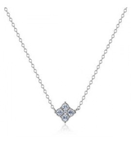 Collana Gioielli Sagapò Gleam in acciaio con passante con cristalli sla03