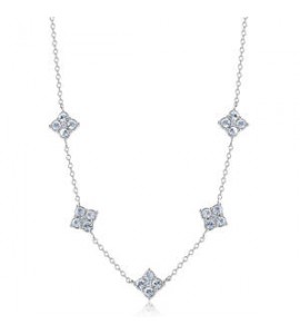 Collana Gioielli Sagapò Gleam in acciaio con passanti con cristalli sla06