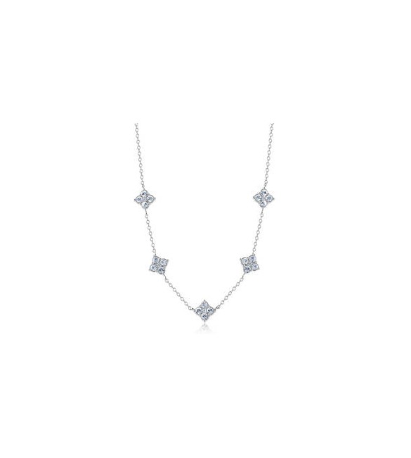 Collana Gioielli Sagapò Gleam in acciaio con passanti con cristalli sla06